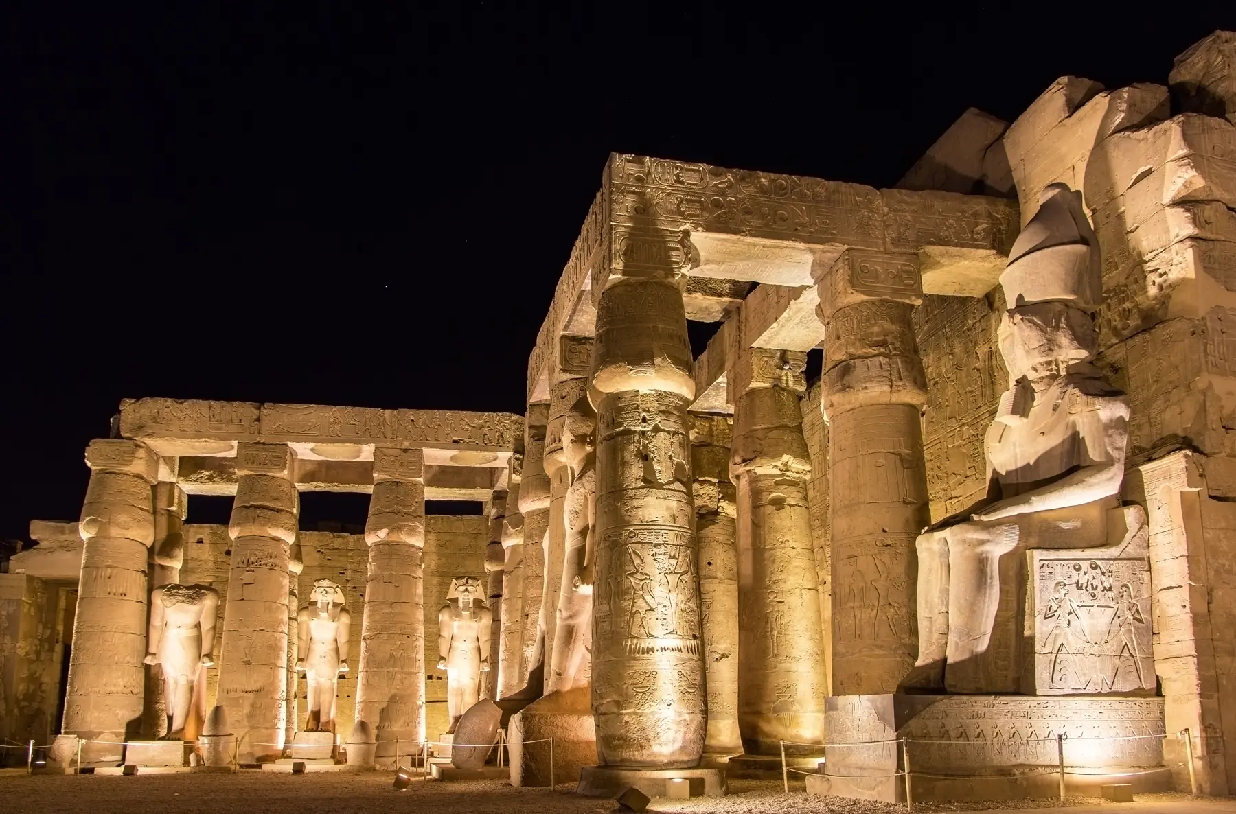 The temple complex at Luxor