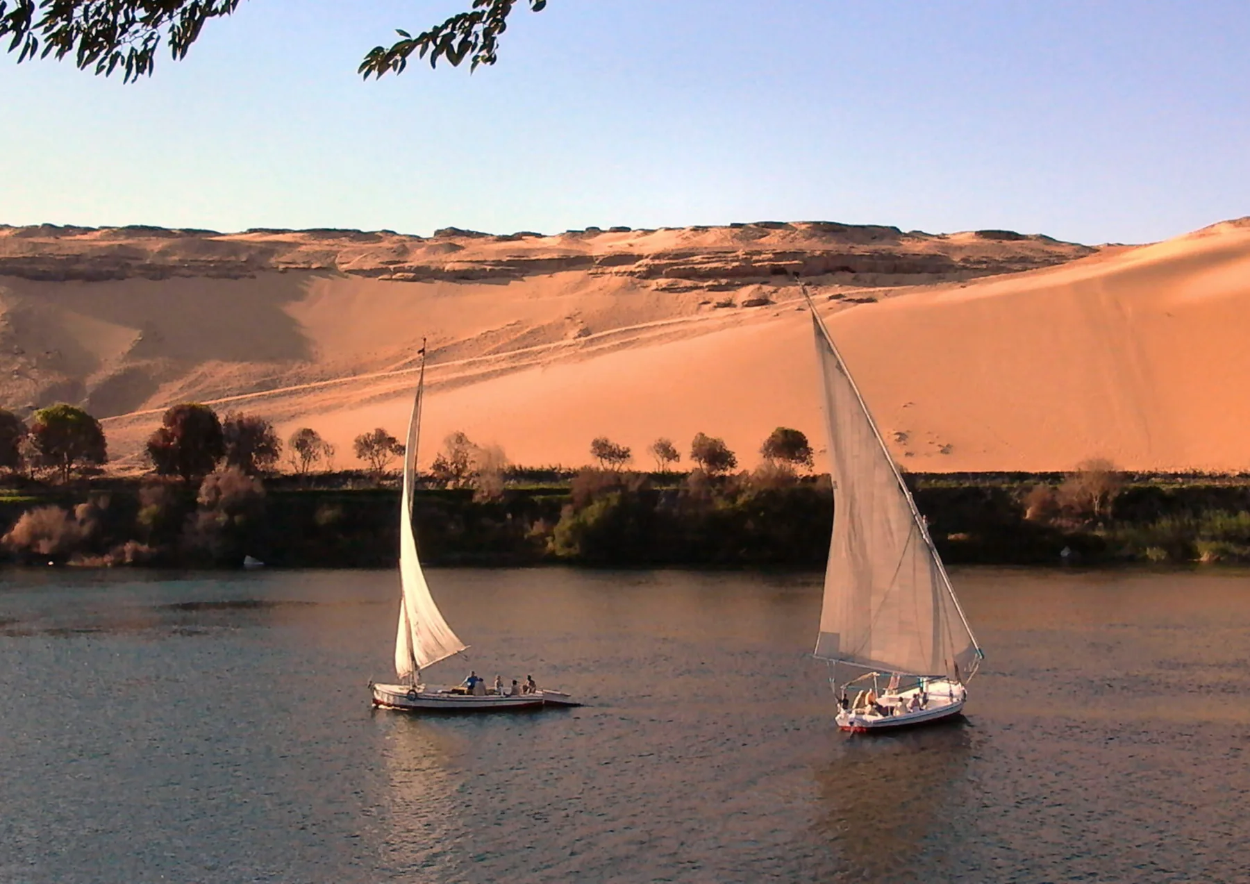Feluccas and the Nile at Aswan