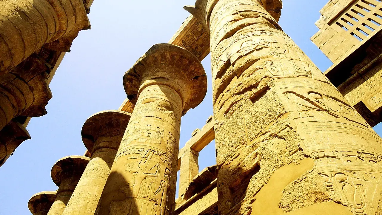 Columns of the Karnak temple complex