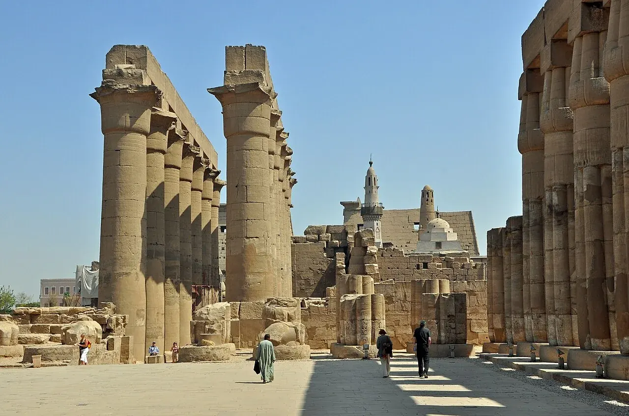 The temple complex at Luxor