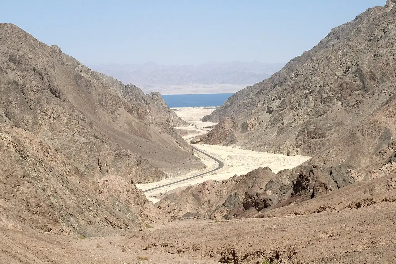 The mountain and desert landscape of Sinai