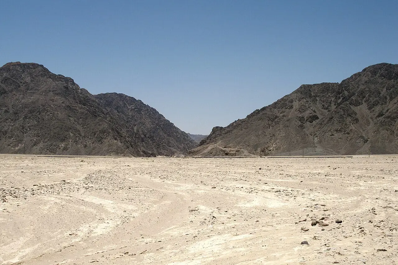 The mountain and desert landscape of Sinai